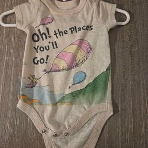 Dr Seuss newborn Oh! the Places You'll Go! Onesie